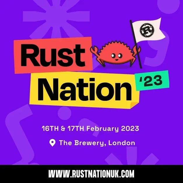 CopiaDigital's tweet image. Our team are ready to join hundreds of #Rustdevelopers for @RustNationUK, the first UK conference dedicated to the #Rustlang.

We&apos;re looking forward to attending two days of talks, training and workshops. 

Keep an eye out on our socials for our event highlights #RustNation2023
