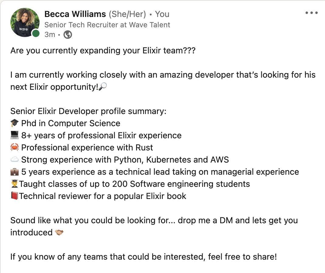 Scaling your Elixir team?? Check this out 👇🏽
#elixir