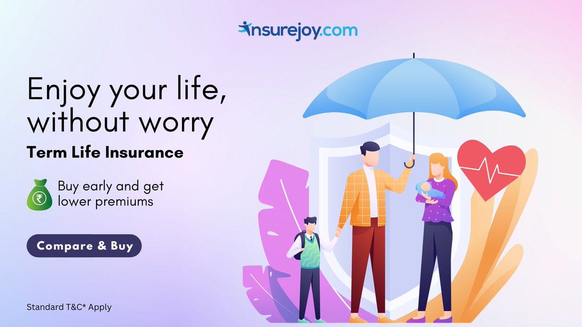 Term Life Insurance - Buy Early and Get Lower Premiums

Compare &amp; Buy: insurejoy.com/term-insurance
.
.
#insurejoy #termlifeinsurance #lifeinsurance #protectionplans #lifecover