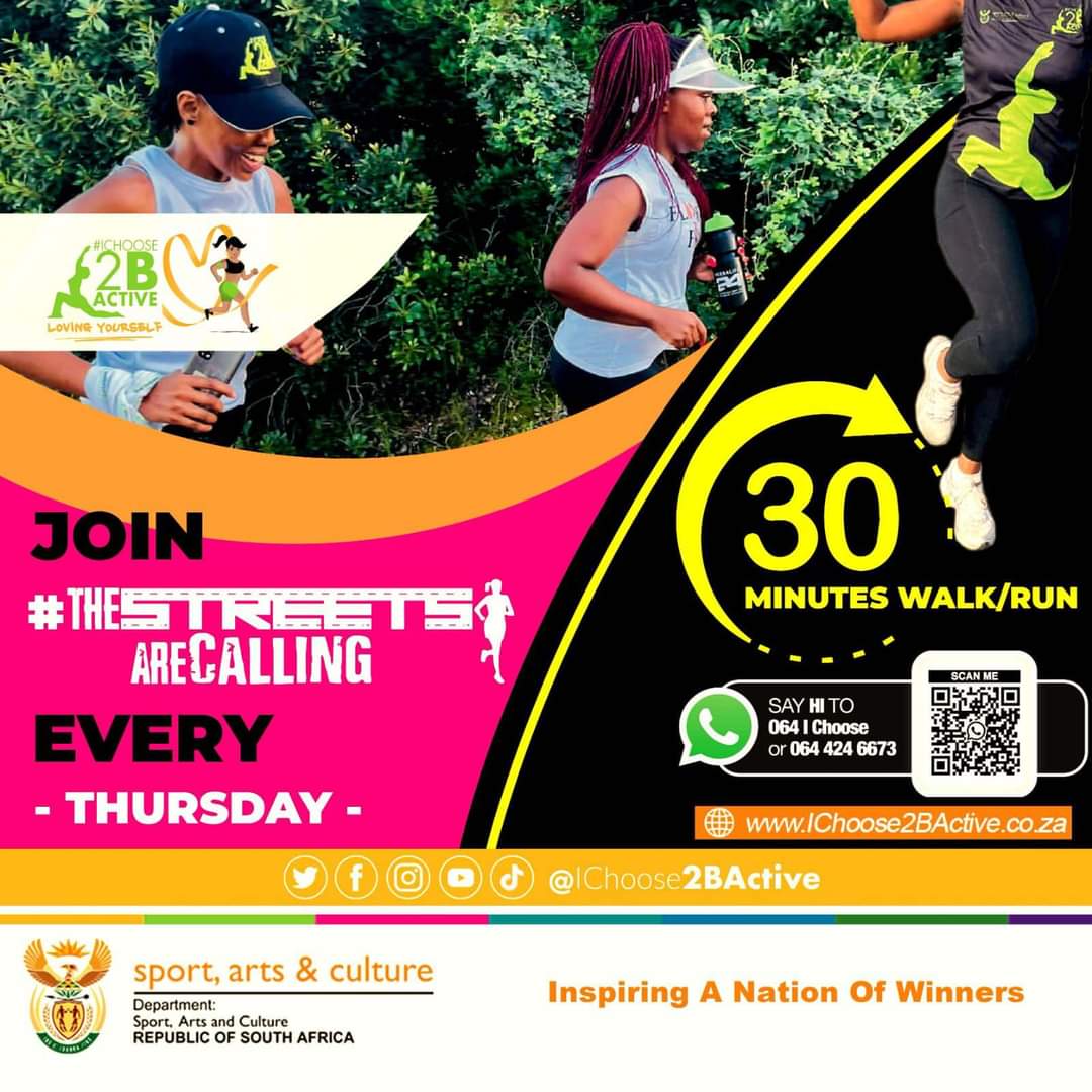 KingTsholo012's tweet photo. THURSDAY THE STREETS ARE CALLING HAPPENED.. HOW WAS YOUR Run or Walk 5km or 30Min Tag #TheStreetsAreCalling @IChoose2BActive to Share your Results
I Choose 2 B Active…HOW ABOUT YOU?
#TheStreetsAreCalling
#IChoose2BActive
#LovingYourself
#February2023
#HappyBreakUpDay https://t.co/Dvbnq8njRo