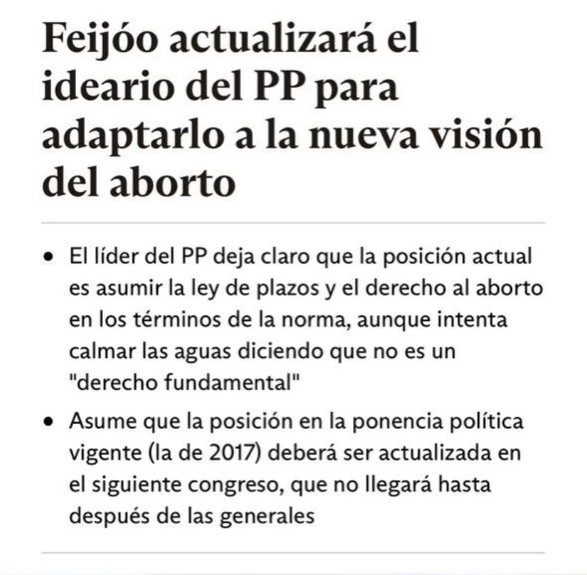 badanelli's tweet photo. Ahora resulta que para @ppopular hay una “nueva visión” sobre el aborto… pues vaya. #DefiendoLaVida #CosasQueNoSeNegocian #SoloQuedaVOX https://t.co/Kb6hcFENYM