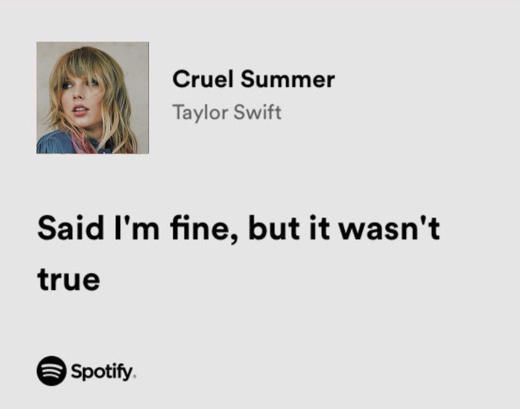 taylor swift / cruel summer