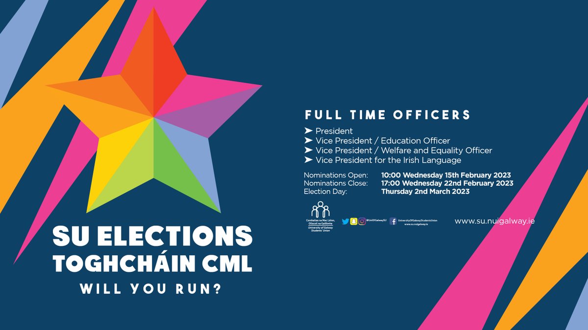 UniOfGalwaySU's tweet photo. Your SU Weekly Email includes:

🗳️SU Elections
❤️Consent Week
☎️Talk to a TD
👑Drag School 
🥳Postgrad Quiz Night 
✍️Student Survey
🐟Marine Awareness Week

+ More here 
https://t.co/8dU3iDBWBn

#DoChomhaltas #UniversityofGalway #ConsentWeek https://t.co/VC6elXnre7