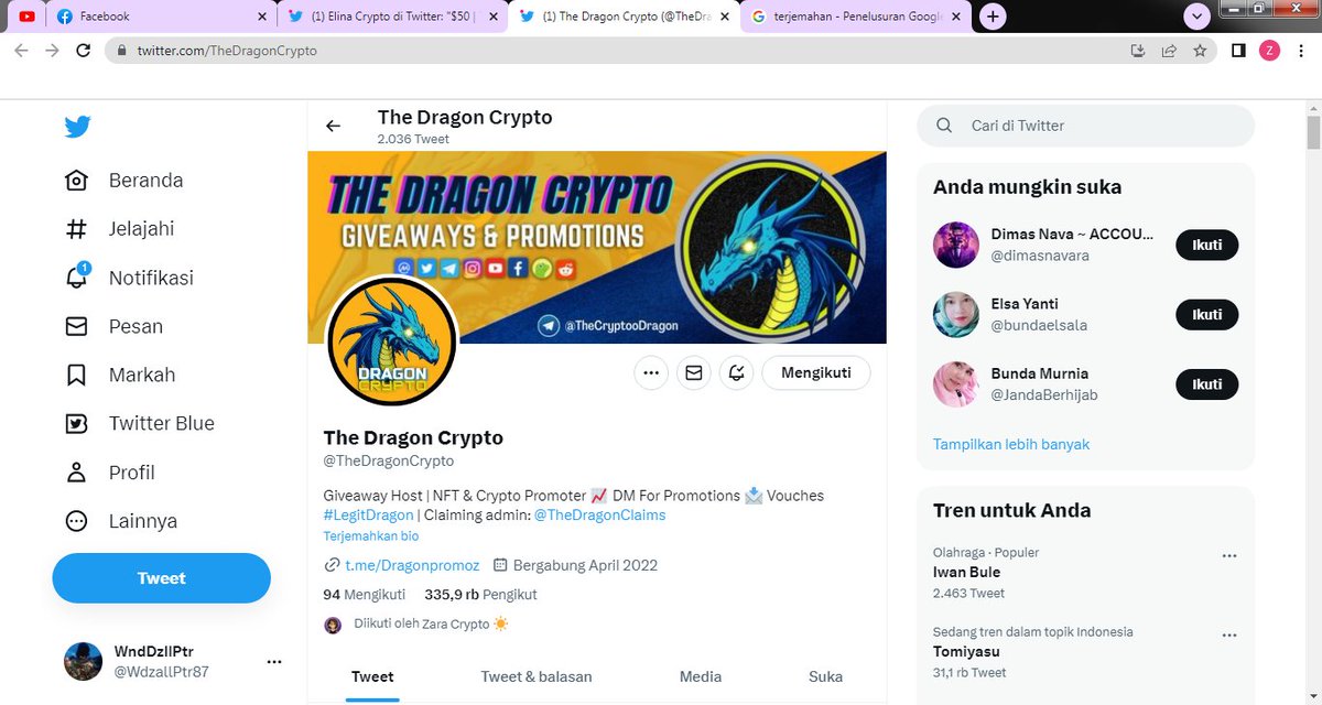WdzallPtr87's tweet photo. @ElinaGiveaway @TheDragonCrypto Already https://t.co/QPhtmtgcYH