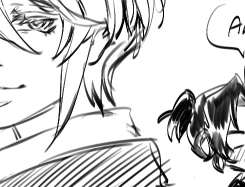 あwhat is he so pretty for (more wip more dum shiet I'm doodling)