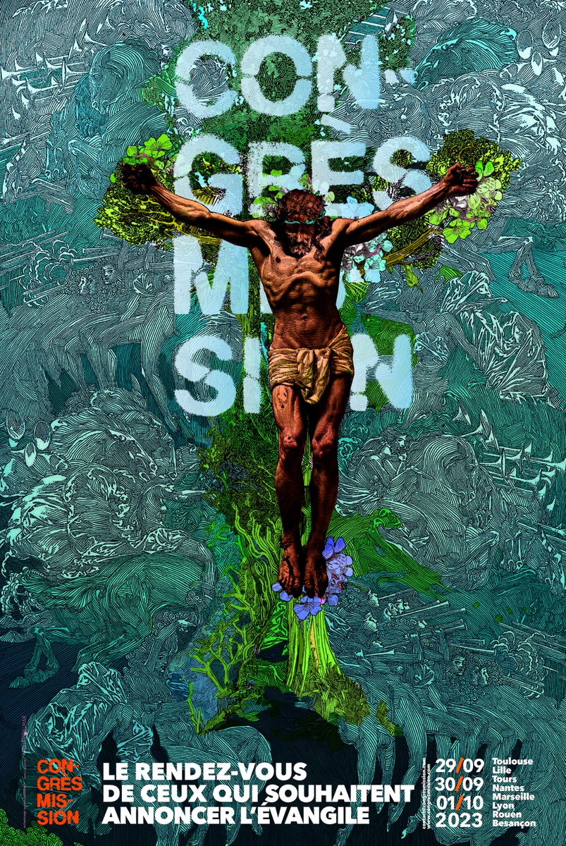 Parce que le langage de la #croix est #puissance de #Dieu, nous proclamons un #Messie crucifié (d’après 1Co1.17-23)
Le #CongresMission2023 revient dans 8 villes ! 
Rendez-vous fin septembre 2023 🗓 à 📍#Besançon📍#Lille📍#Lyon📍#Marseille 📍#Nantes 📍#Rouen📍#Toulous📍#Tours
