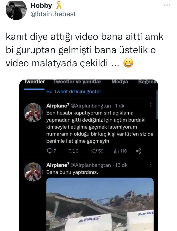 baska bi enkaza ait videoyu kullanmis arkadaslar.