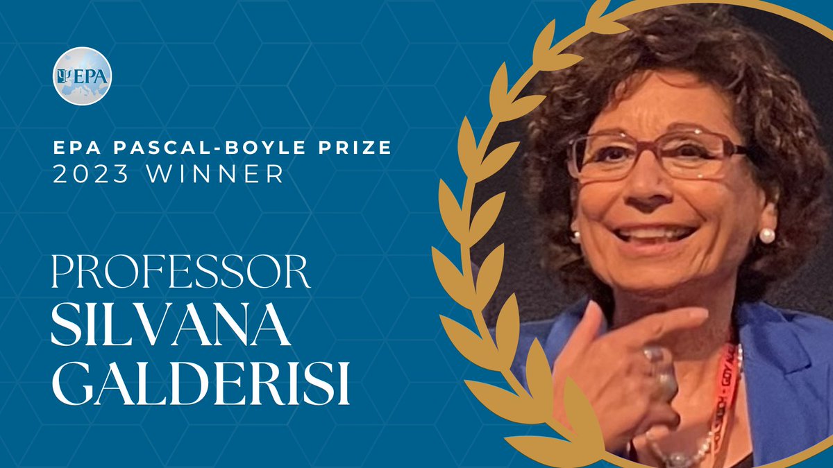 Euro_Psychiatry's tweet photo. 🎖️Congratulations to Professor Silvana Galderisi - winner of the 2023 EPA Pascal-Boyle Prize!

Find out more about the prize and this year's winner → https://t.co/oiFFANlCW1

#EPA #psychiatry https://t.co/aoUIOsp21C