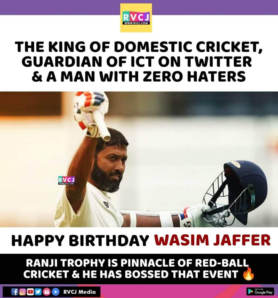 Happy Birthday Wasim Jaffer!    
