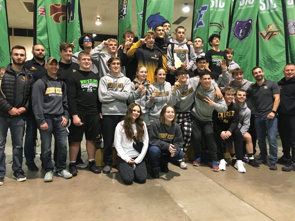 OohAhhBK's tweet image. So proud of our district champion wrestling team! This program has been building up to this for years but they are just getting started. Congratulations Knights!!