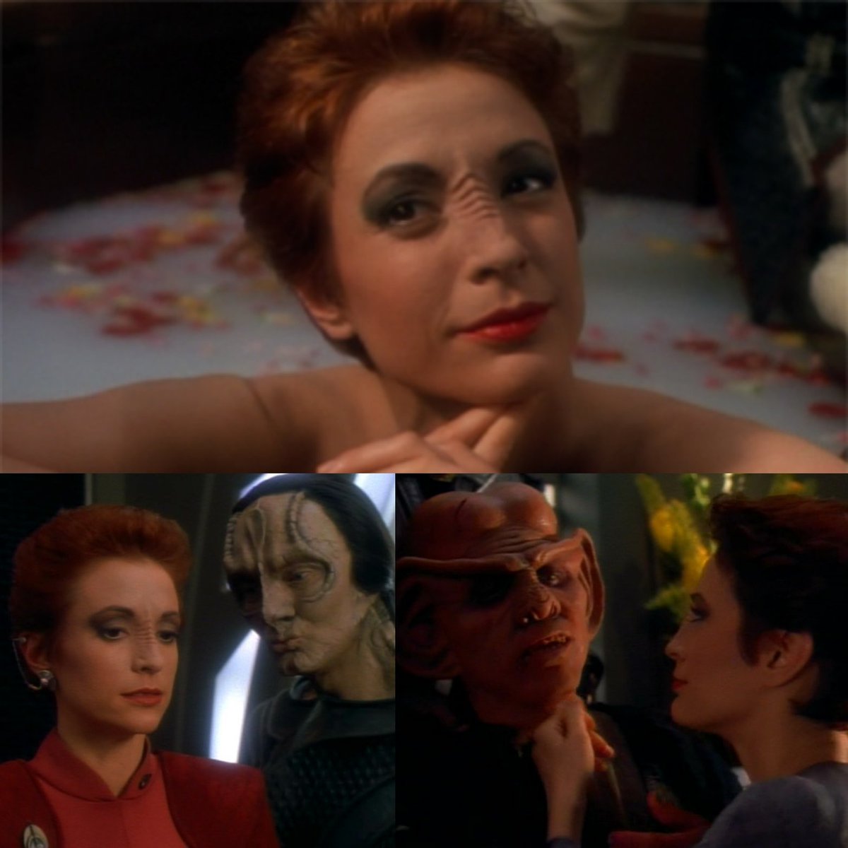 DIYEdotnet's tweet photo. #StarTrekDeepSpaceNine #S2E23 #Crossover transports back to the #MirrorUniverse so we can #WATCH evil #NanaVisitor absolutely slay it.
#diyentertainment #StarTrek #DS9 #StarTrekDS9 #KiraNerys #AndrewRobinson #Garak #Quark #arminshimerman #2x23 https://t.co/yTA9LaOL0w