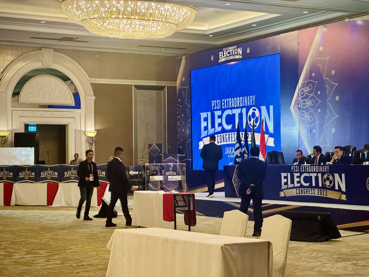 LIVE UPDATE: Proses pemungutan suara Ketua Umum PSSI dimulai.