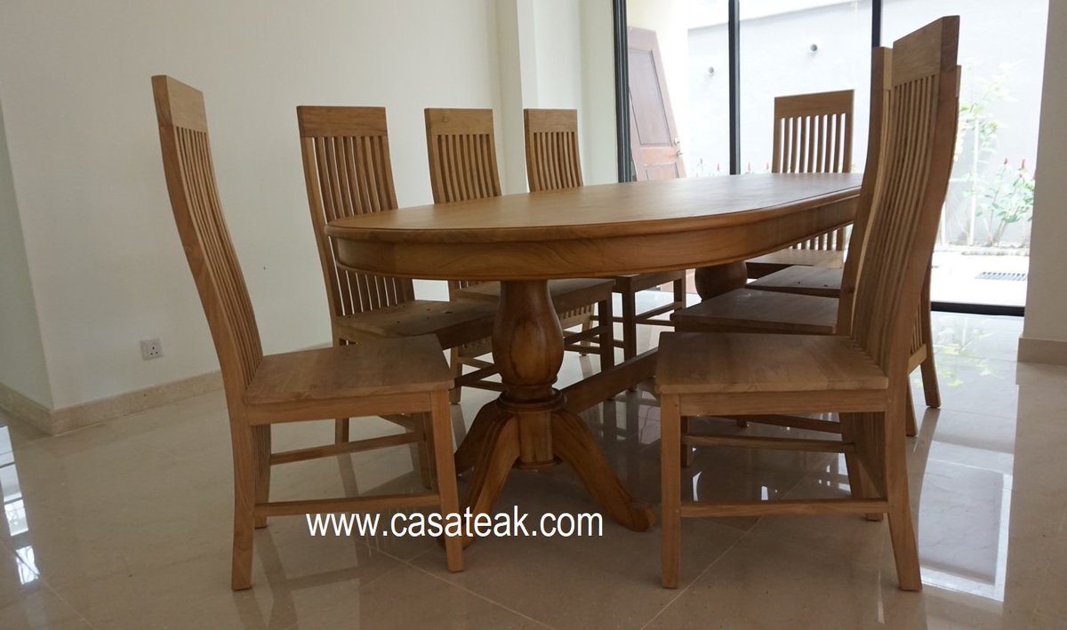 Teak Wood Dining Set in Malaysia #Teakwood #Teakfurniture #Solidteak #TeakTable #TeakChairs #Casateak #CasateakMalaysia #Malaysia