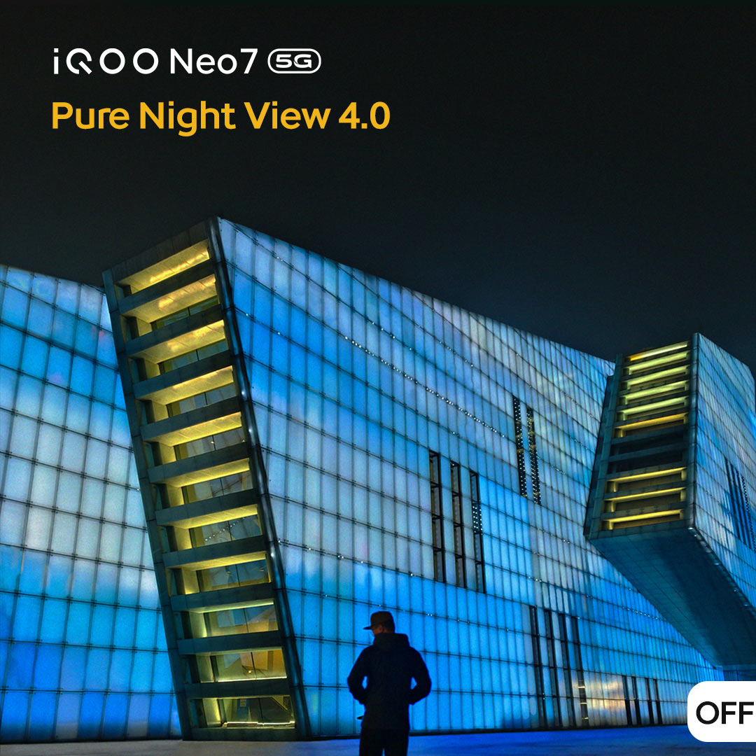 IqooInd's tweet photo. When the light's poor &amp; the environment's complex - bring out your #PowerToWin with #iQOONeo7 5G's Pure Night View camera feature. Turn ordinary photos into brilliant masterpieces!

Watch Now: https://t.co/MYRNzdZqe6
Follow @IqooInd on TW

#AmazonSpecials https://t.co/MpQa0qS5yp