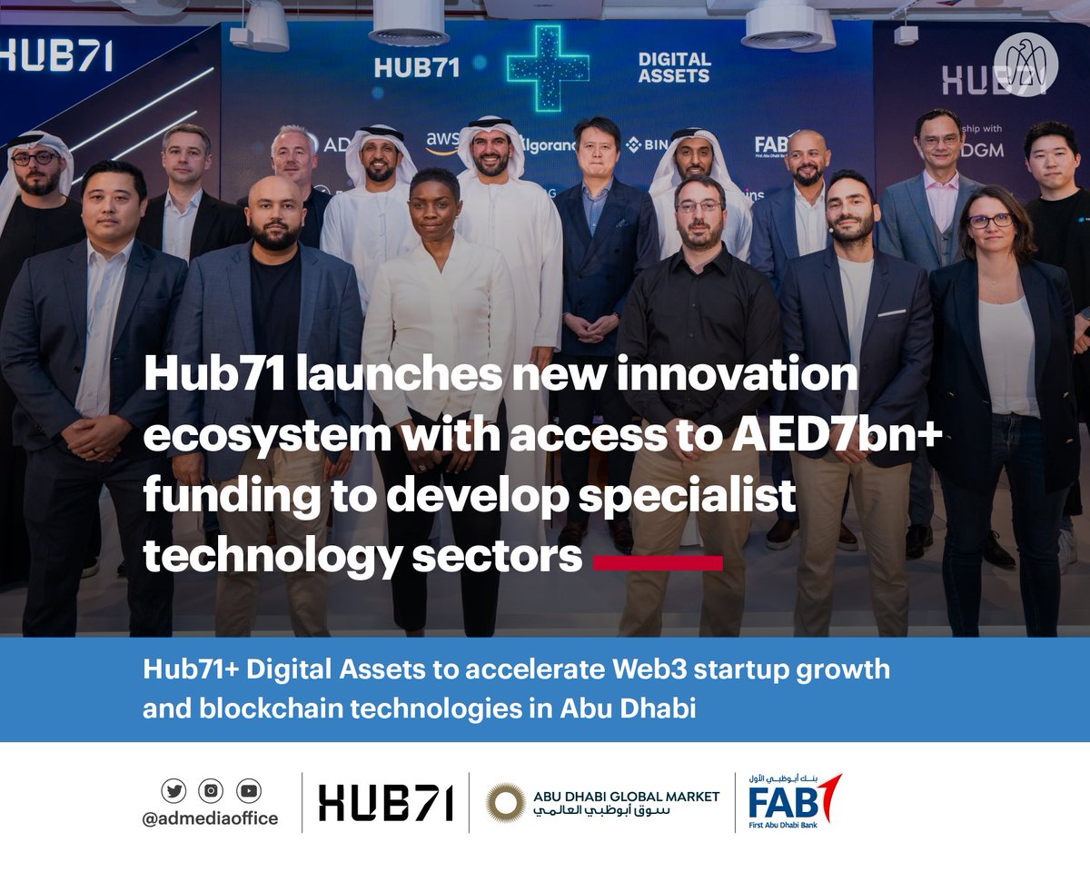 Hub71 has launched the Hub71+ Digital Assets specialist ecosystem in ...