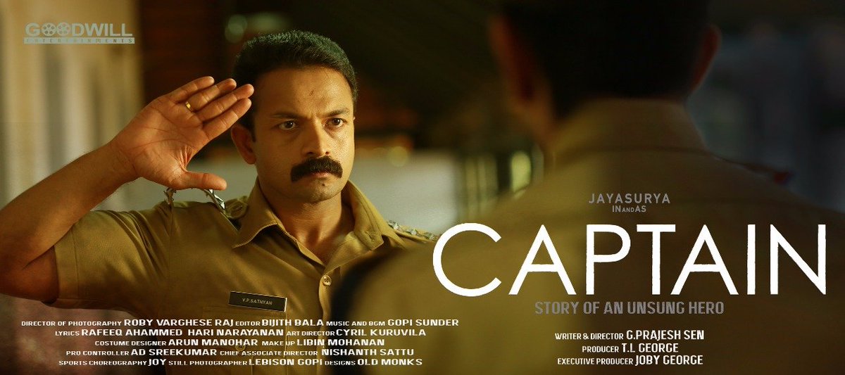 talkingfilms's tweet photo. #Jayasurya as V.P.Sathyan in #Captain released today 5 years ago. The performance fetched him the Kerala State film award for Best Actor.
@Prajeshseng
#AnuSithara
#SaijuKurup
#PrajeshSen https://t.co/mGTzSo81Of
