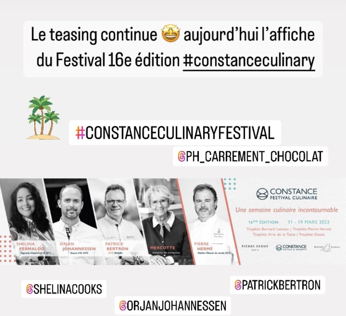 Pour les gourmands gourmets qui ont envie de soleil soleil #constanceculinary #constancefestivalculinaire #mauritius