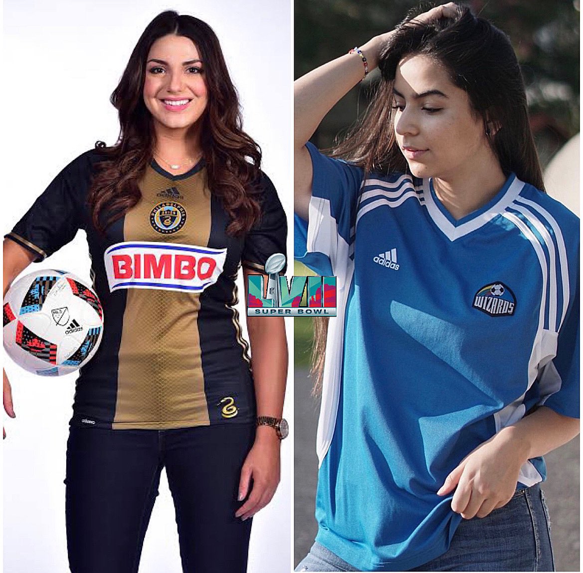 soccerskinsMT's tweet photo. Super Bowl LVII 🏈

This is the @soccerskinsMT version:
Philadelphia and Kansas.

⚽️ Philadelphia Union
🎽 Home Jersey > MLS 2016

⚽️ Kansas City Wizards
🎽 Home Jersey > MLS 2000

#SuperBowlLVII #PhiladelphiaEagles #PhiladelphiaUnion #KansasCityChiefs #KansasCityWizards https://t.co/bJVce7lGdQ