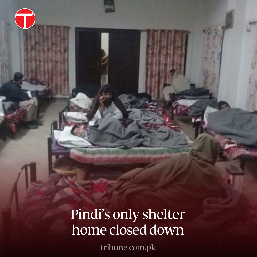 etribune's tweet image. The Punjab caretaker government closed down the only shelter home (Panahgah) in Rawalpindi, which provided free food and shelter to the poor and most needy.

For more: tribune.com.pk/story/2401404/1
#etribune #news #latest
