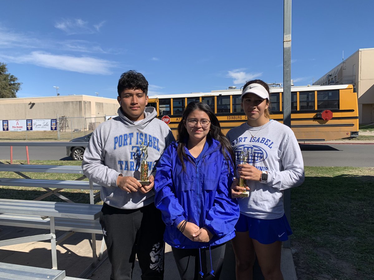 The PIHS Tarpon Tennis Team had a successful weekend in the Mcallen “Big 16” Tournament. Results:

⭐️Mixed A Main Draw - Xaria and Zeke 4th place
⭐️Girls Single B Draw - Kirin 3rd place
⭐️Boys Single B Draw - Tony 2nd place
⭐️Girls Division A Cons Draw - Ale and Aylin 1st place
