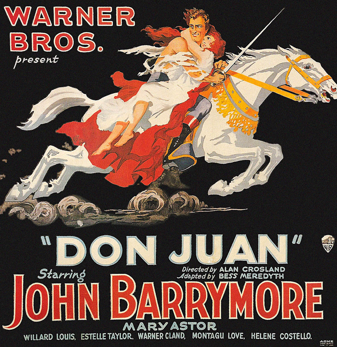 But the greatest technological leap of the 1920s? Sound.

It started in 1926 with Don Juan, which in