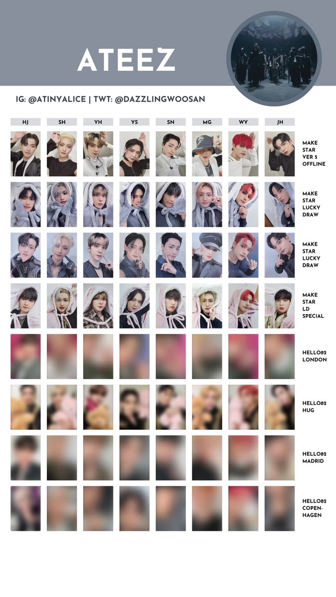 ATEEZ サン トレカ マドリード Madrid hello82