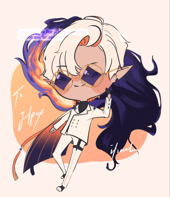 itscoah's tweet photo. beans comm for #jetpaxteaches and #hexaghoulie ๐
#coahcreate #vtuber https://t.co/RGhRg7L0R2
