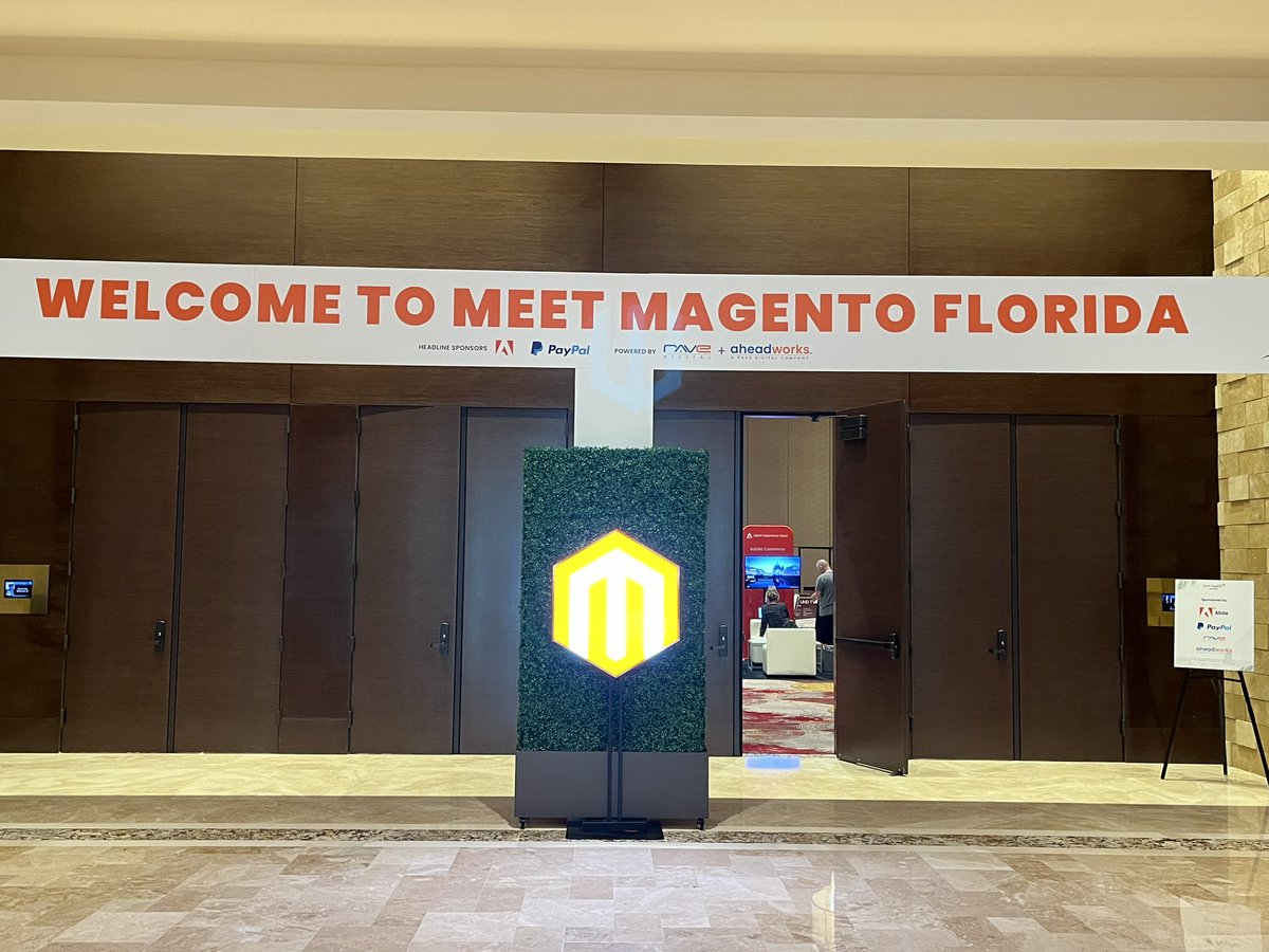 Great kickoff to Meet Magento Florida! <a href="/MeetMagentoFL/">Meet Magento Florida</a> <a href="/MagentoAssoc/">Magento Association</a> <a href="/ravedigitalus/">Rave Digital</a> <a href="/Aheadworks/">Aheadworks</a> <a href="/AdobeCommerce/">Adobe Commerce</a>