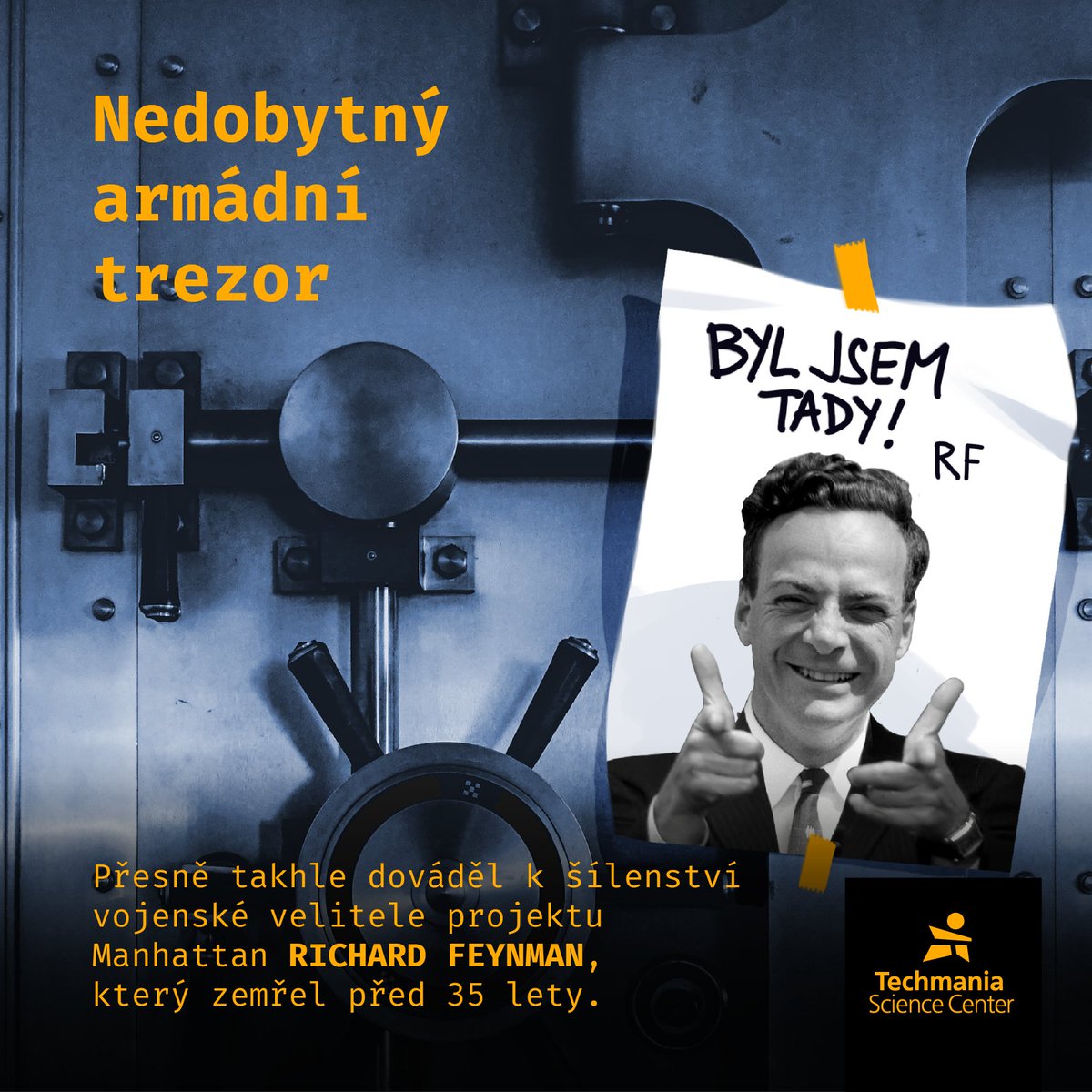 CenterTechmania's tweet photo. Více se o Richardu Feynmanovi dočtete na Eduportálu: https://t.co/bbRDPSFHao https://t.co/4VXgKv7VWn