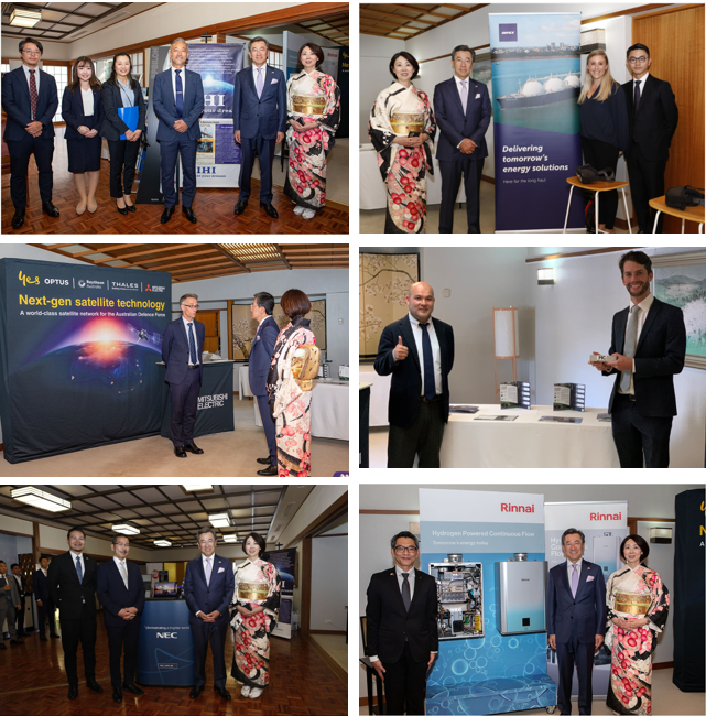 Pleased that guests could see the power of 🇯🇵 tech at EBR ⚡️From amazing face-recognition tech (NEC), to hydrogen-powered water heaters (Rinnai), @inpexaustralia's Ichthys Project, building materials using CO2 (MCi), & cutting-edge defence & space tech (@IHI_ad & @ME_Australia)🚀