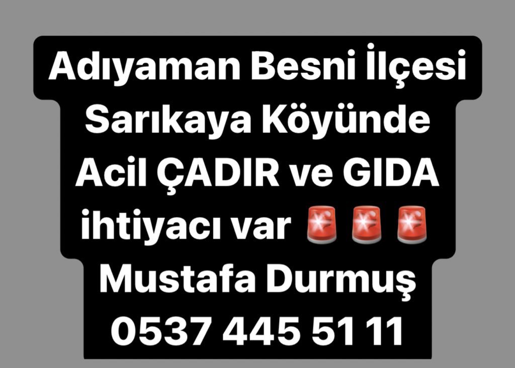 TwitPasa's tweet photo. 🚨🚨🚨 ÇOK ACİL 🚨🚨🚨
@AFADBaskanlik @AFADTurkiye @BabalaTv @OguzhanUgur @haluklevent @ahbap @AFADAdiyaman @AdiyamanBelTR https://t.co/UuwWBx3Acp
