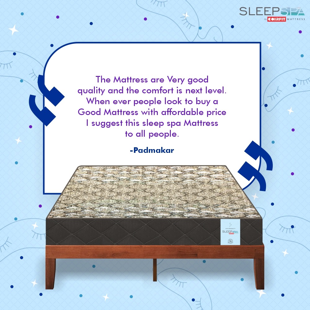 There's nothing better than hearing rave reviews about your products. Thank you for trusting us and welcome to the Sleep Spa family. Shop now from sleepspa.in
#mattress #mattresses #mattressinabox #mattressprotector #furniture #furnitureonline #bed #bedding #homedecor