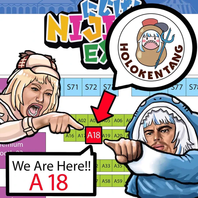 Vist me and squad at #nijigenexpo 