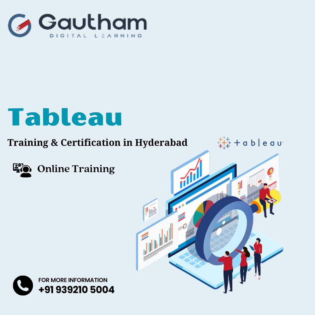 GauthamDigital1's tweet image. Start your journey today!
#tableau 
#tableautraining 
#tableauonlinetraining
#tableautrainingcertification 
#tableautrainingclasses