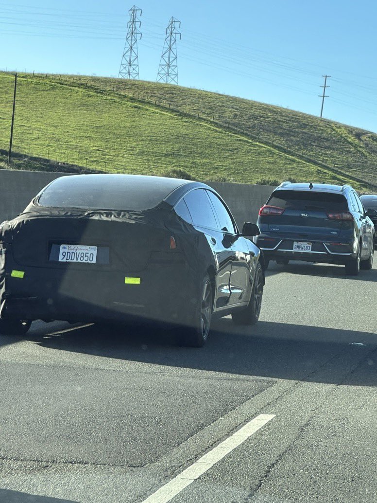tesla_raj's tweet photo. 🚨Well, well, well. Why would a Model 3 need to cover up its front, rear and dashboard unless it had something to hide? #refreshmodel3 #teslamodel3 #tesla https://t.co/fAkNUiLd1z