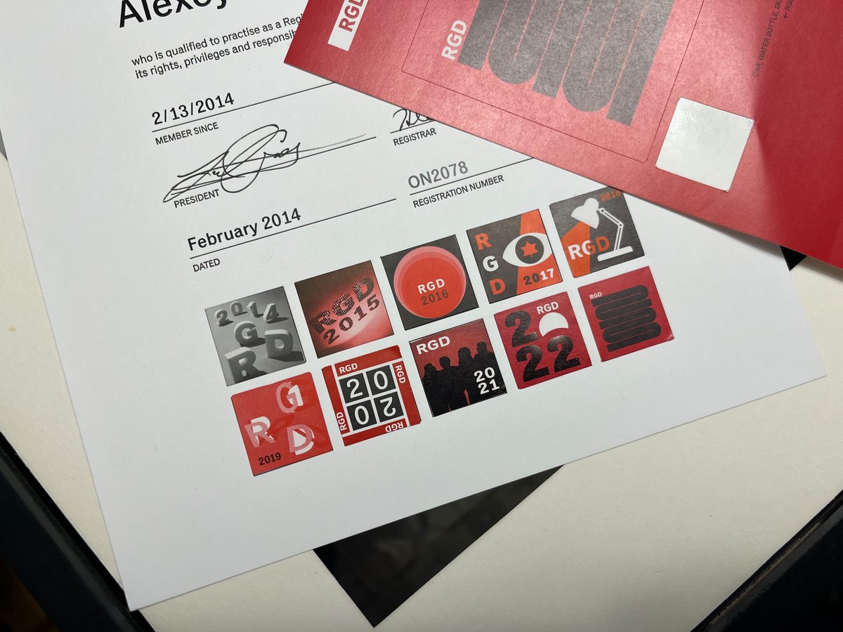 makhinko's tweet photo. 1/4
10 Stamps.
It is almost ten years since I rejoined the RGD in 2014. Was it the right decision? Absolutely.
#RGDProud #RGD #designers #Canada https://t.co/CUoFs8tutH