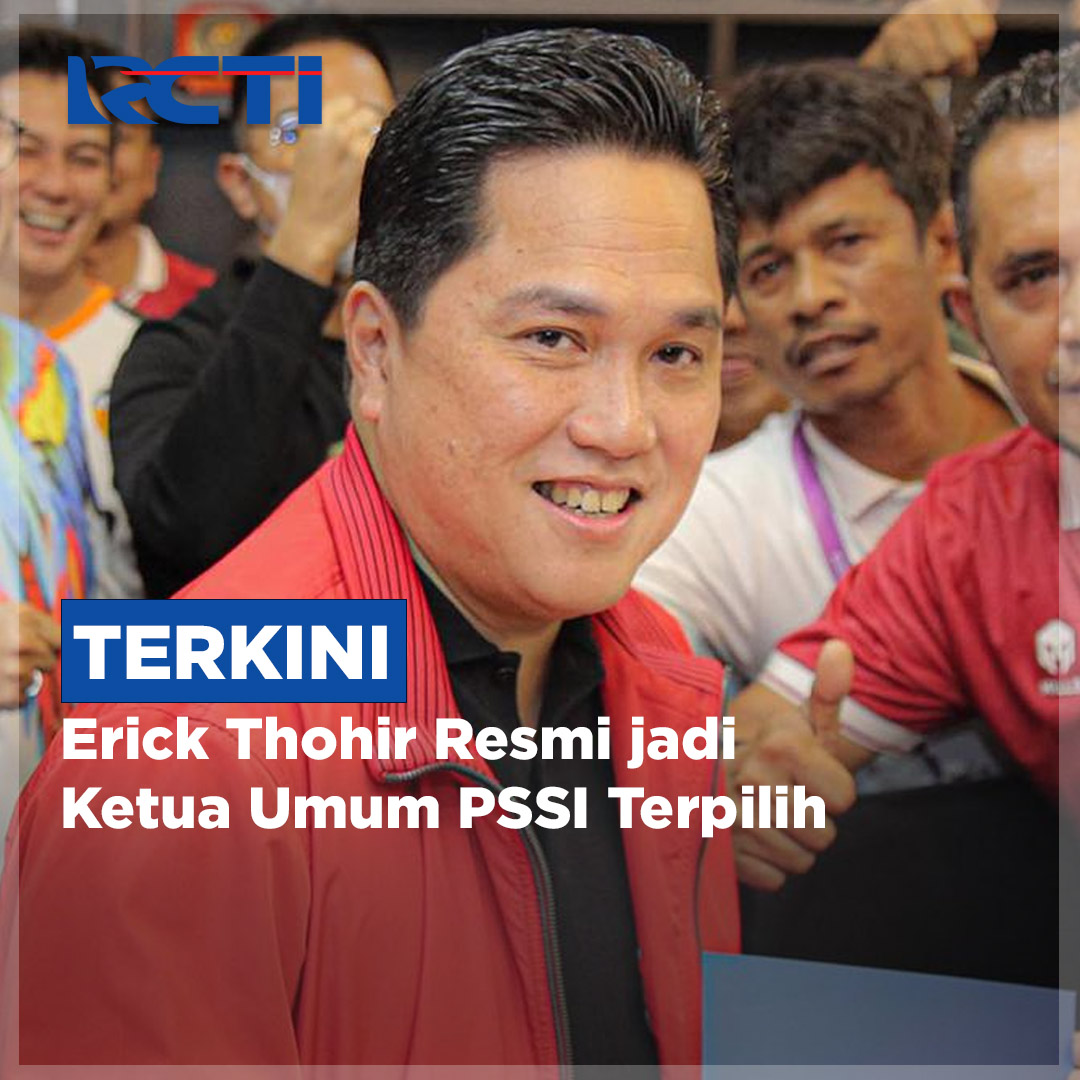 officialinews_'s tweet image. Erick Thohir resmi terpilih sebagai Ketua Umum PSSI periode 2023-2027. Hasil itu diketahui setelah pemilihan yang berlangsung di Kongres Luar Biasa PSSI 2023, Kamis (16/2) di Jakarta. PAA

Selengkapnya instagram.com/p/CotlrbuNRRN/

#ErickThohir #PSSI #KLB #KetumPSSI #SeputariNewsRCTI