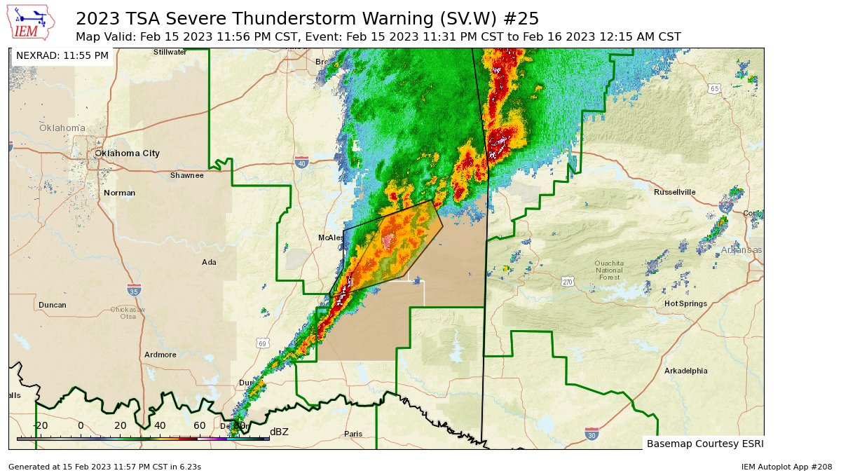Kansas StormTrackers on Twitter "TSA updates Severe Thunderstorm