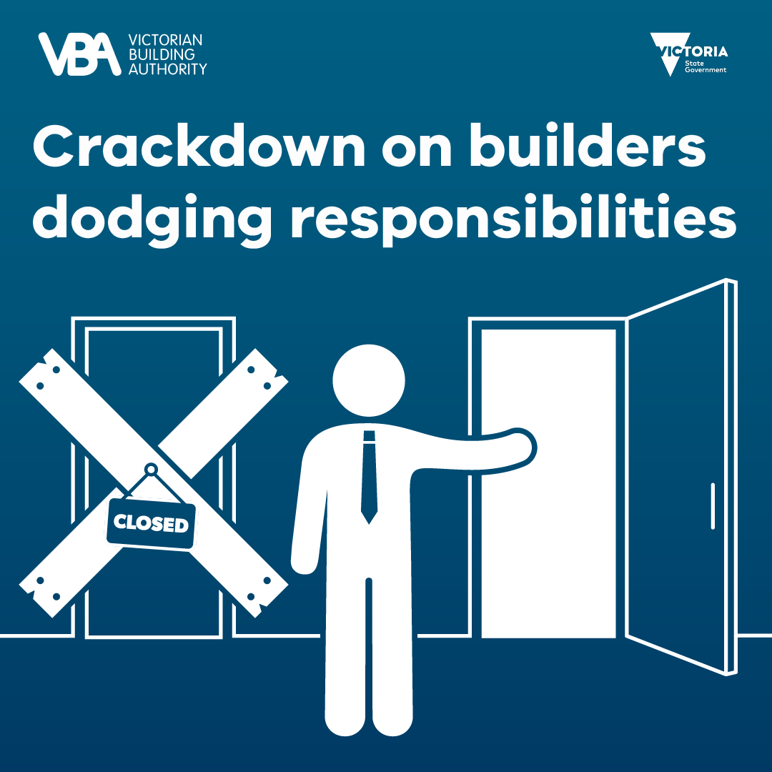 Building companies who deliberately and repeatedly go bust to avoid paying debts are being put on notice, with the Victorian Building Authority working as part of the Phoenix Taskforce to crack down on illegal phoenix activity.

Read more at: ow.ly/zHv750MTMak