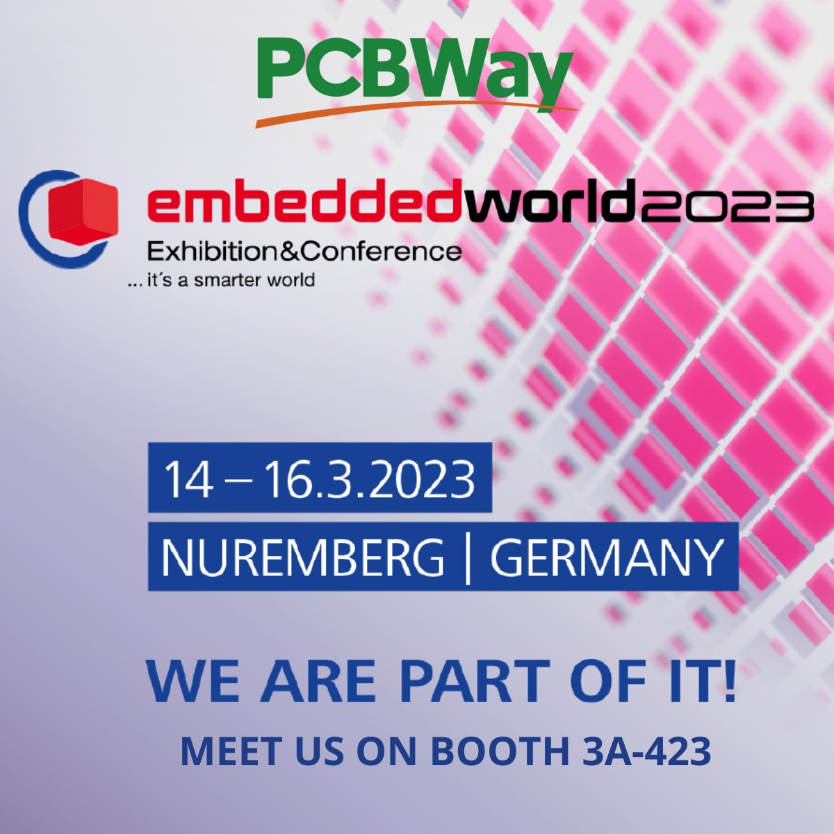 SGirl0311's tweet image. Would you like to go on a 🌸 spring date 🌸with @PCBWayOfficial at Embeddedworld2023?
🎯PCBWay booth: 3A-423
📅 14-16th, March 2023
#embeddedworld2023 #pcbway