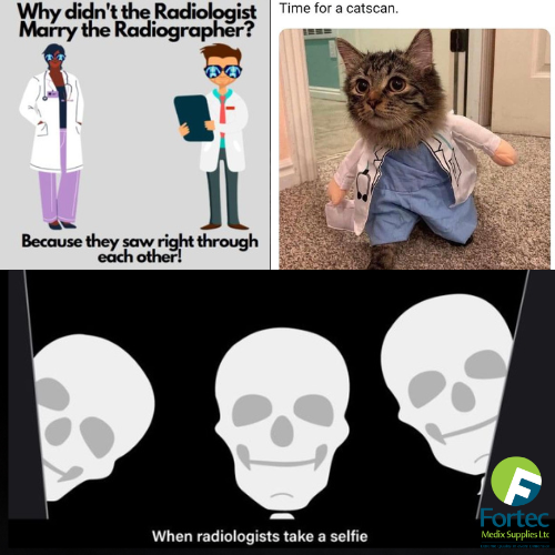 FortecMedix's tweet photo. Just a little radiology humor as we approach the end of the week😂
#fortec #fortecmedix #xrayhumor #radiology #xray #xraytech #radtech #xraystudent #xrays #xraylife #radiologylife #healthcare #radiographer #medicine #radiologictechnologist #xrayvision #radiologist #radtechhumor https://t.co/T1twvqSysq