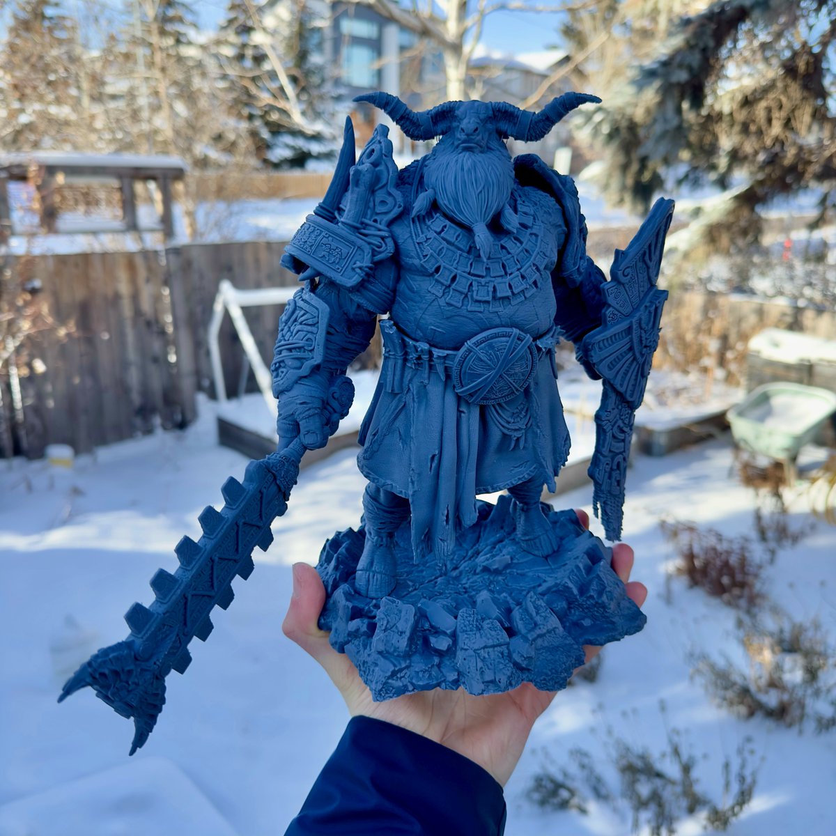 SirayaTech's tweet photo. Bring your characters out of the virtual world!😍
@BlackforgeGames' crazy Nkosi model printed with Fast Navy Gray resin by tiger3dprinting with 8k printer!
Original post here https://t.co/R3X751VQ5t
#abslike #3dresin #miniture #wargames #8kprinter https://t.co/BEoFUKUxUb