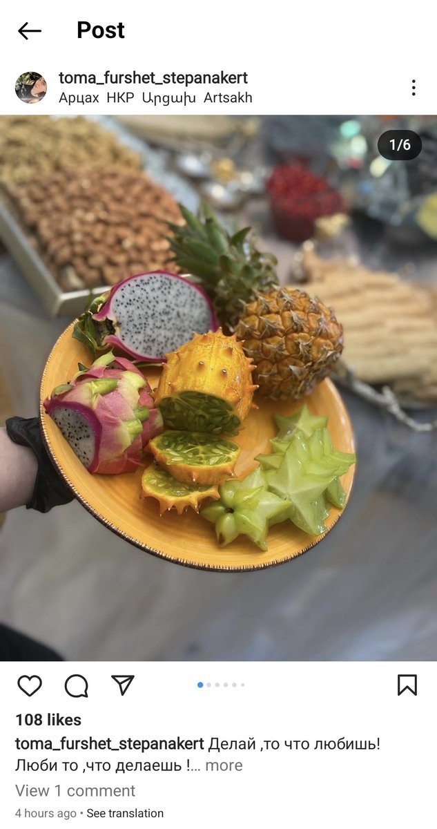 byeeeefelicia's tweet photo. Toma Furshet based in #Khankendi (also known to armenians as Steklobuffet) is offering a beautifully arranged, delicious fourchettes to spice up your humanitarian crisis and #blockade a little bit. From locally grown tropical fruits to berries &amp; blue cheese, she has everything! https://t.co/38gJNoQmYc