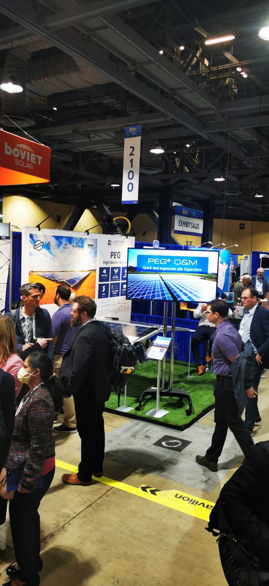 JurchenTech's tweet image. Day Two at Intersolar North America Drop by our booth #2041 to see PEG EW in person, our high-density, simplified racking solution ideal for hurricane prone regions. More Info about PEG: bit.ly/3I15N3v
#renewables #solar #intersolar #intersolarnorthamerica #peg