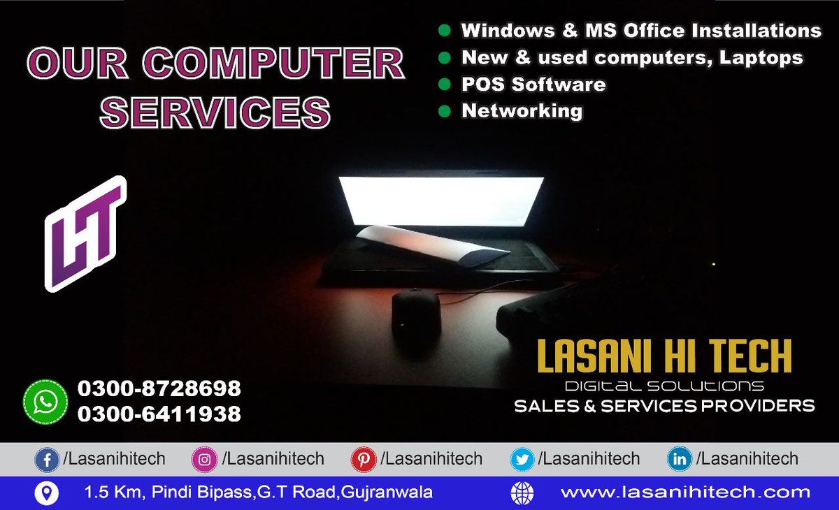 LasaniHiTechGrw's tweet photo. Contact us: 0300-8728698,
for more details visit our website https://t.co/ua0q0s3r0p
And visit our Youtube channel : https://t.co/OX8gCVEbHv https://t.co/5Jzawq5Diq