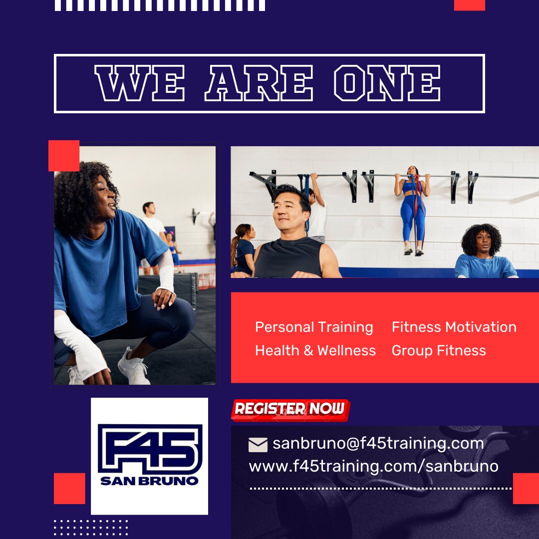 F45SanBruno's tweet photo. Surround yourself with people that lift you up! That’s all we do here at F45 San Bruno. 💙❤️
#f45 #f45training #hiit #hiitworkout #circuittraining  #gymlife #fitnesslife #healthandfitness #healthandwellness #dalycity #sanbruno  #karate #mmafighter #thaiboxing #football https://t.co/lSRAxtGsjO