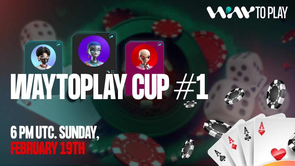 Attention all #poker fans! 
We're excited to announce that a poker #tournament is taking place on Sunday, February 19th 🥳🥳

Juicy details: discord.gg/ruhbBMNe7D

#nfts #nft #NFTCommunitys #NFTCommmunity #Crypto