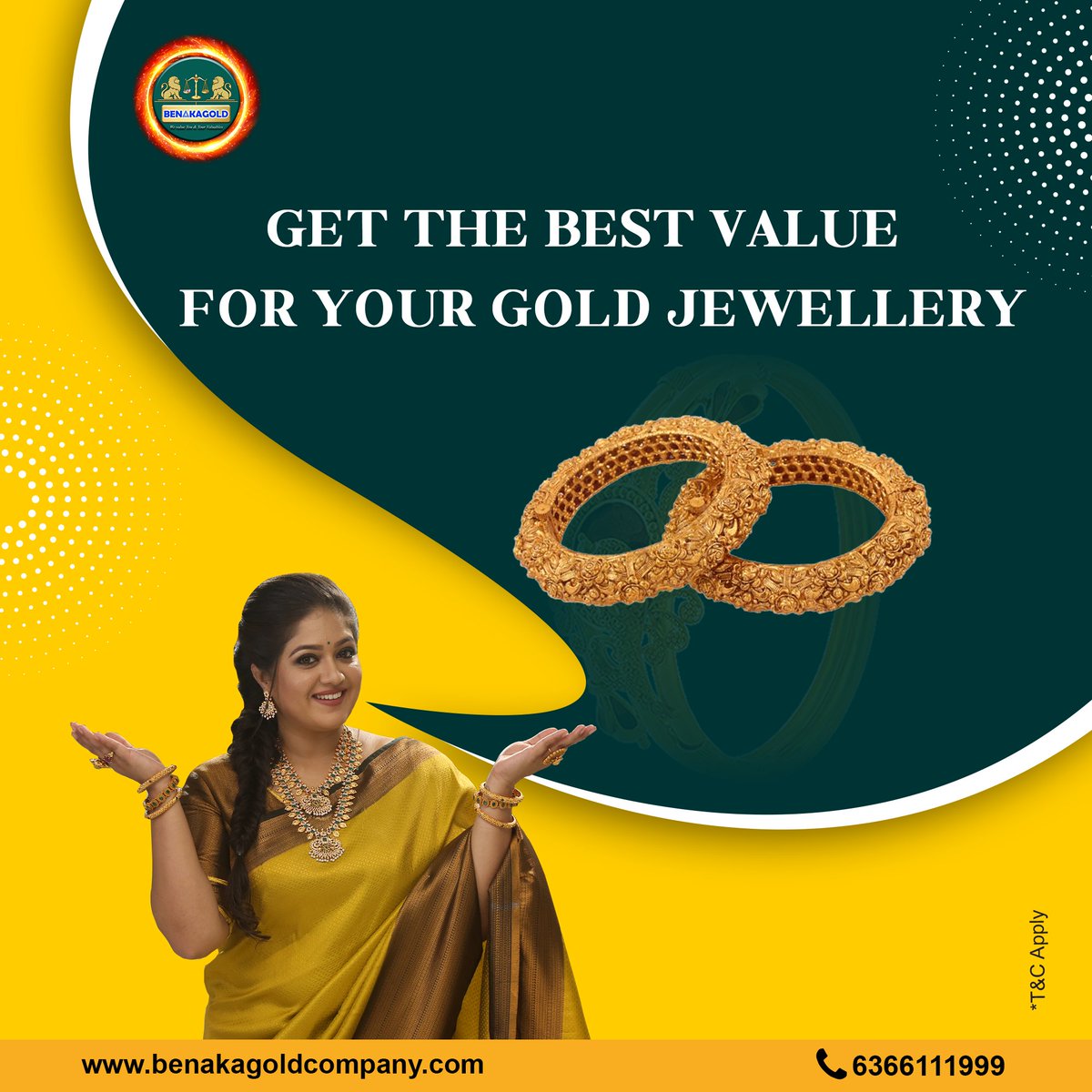 GoldBenaka's tweet photo. We give high value for your valuable gold jewelry with instant cash and quick processing. Call or WhatsApp us at 6366111999 to know more.
 #benakagoldcompany #sellyourgold #bestprices #bestgoldbuyers #bestgoldbuyingcompany #sellgold #financialneeds #trustedgoldbuyer #quickprocess https://t.co/zjK4Ln3LxT