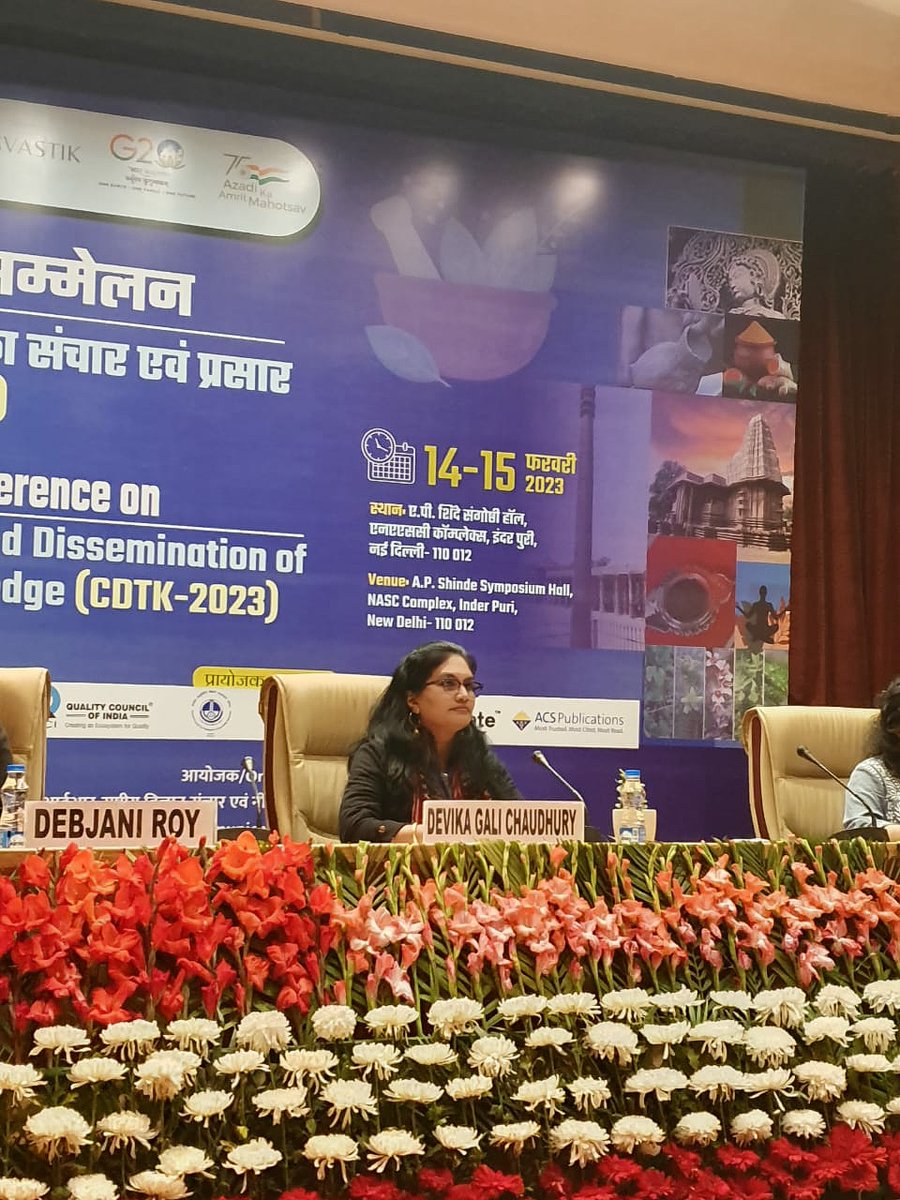 devikachoudhary's tweet photo. It was a great honour to represent as a speaker at International Conference on “Communication and Dissemination of Indian Traditional Medicinal Knowledge” organized by CSIR-NiScPr. A special thanks to QCI team, CSIR team, SVASTIK &amp; Piramal Swasthya. https://t.co/gI1qOmkoMz
