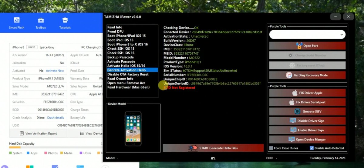 ❤‍🔥TAMIZHA iPower 2.0❤‍🔥
     💓RAMDISK TOOL💞

😍WINDOWS TOOL EASY METHOD BYPASS 
😍Supported iPad’s 15 to 16xx 
😍Supported iOS 14 to 16.3
😍No Need Serial Number

FIXED iOS 16 8 to X Passcode Mount all work very very faster 😍

🌐Join
👉 t.me/tamizha_unlock